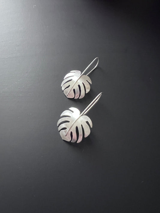 Monstera Leaf Earrings