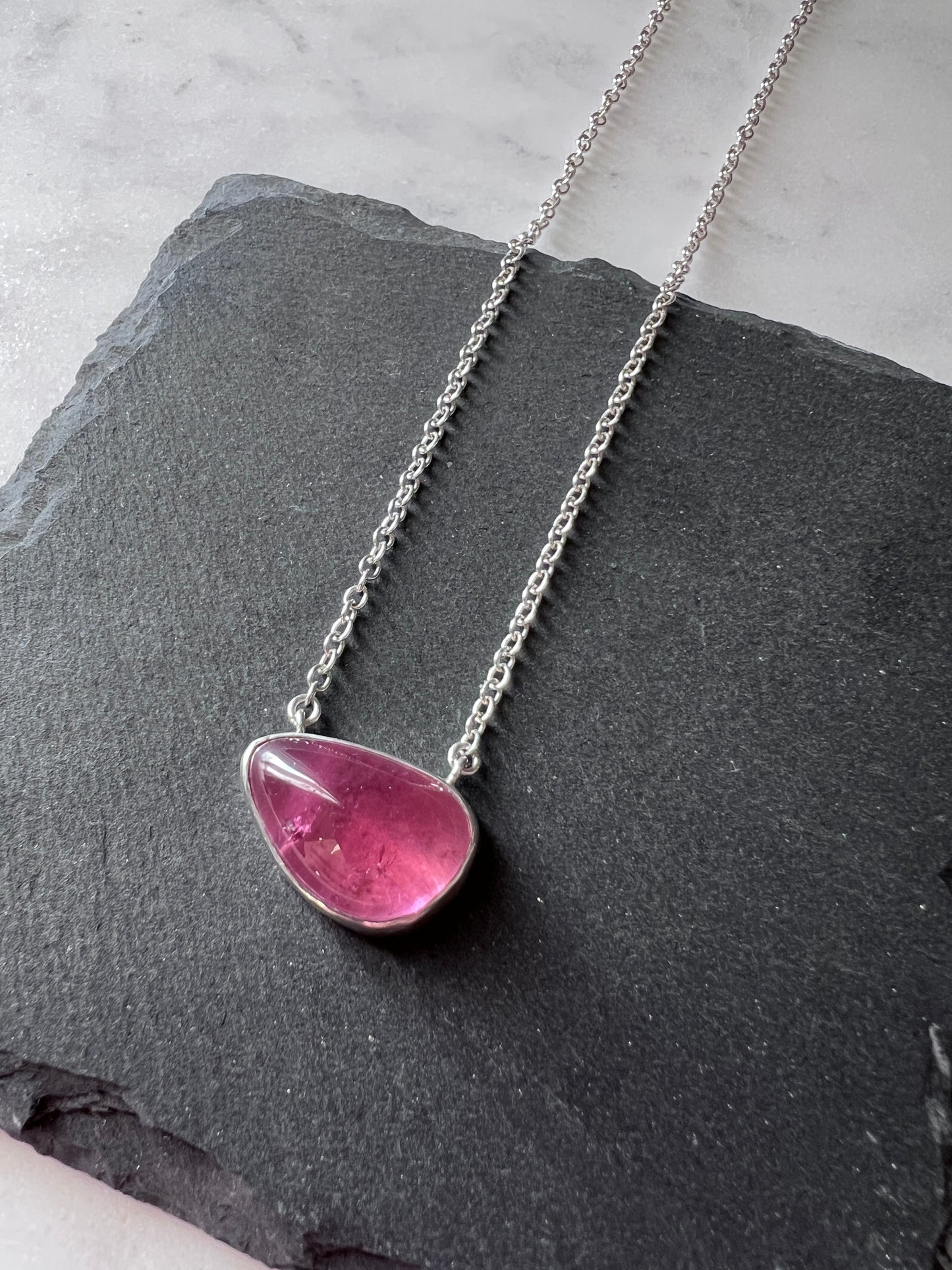 Pink Tourmaline Necklace