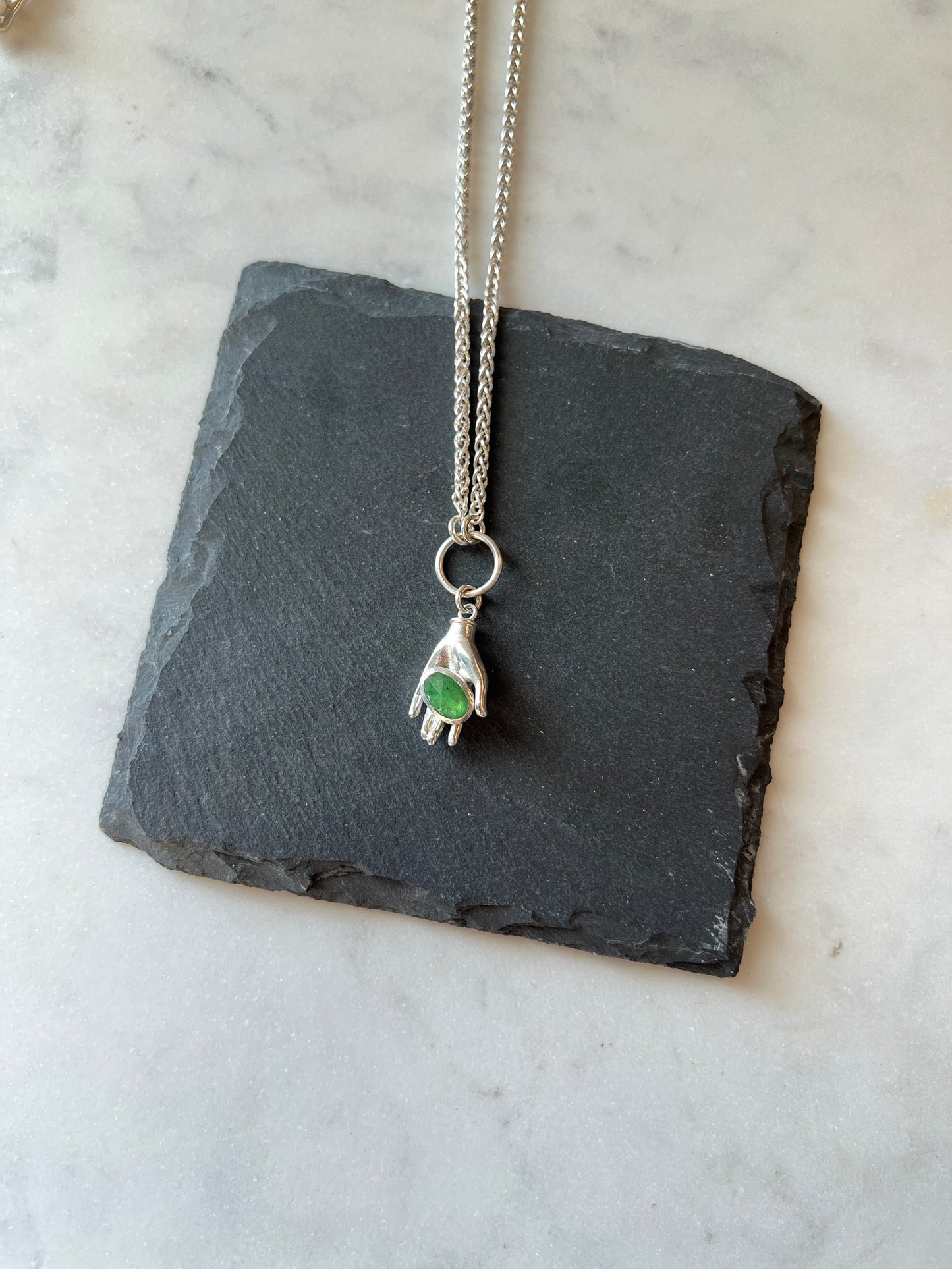 Offering Necklace - Tsavorite Garnet