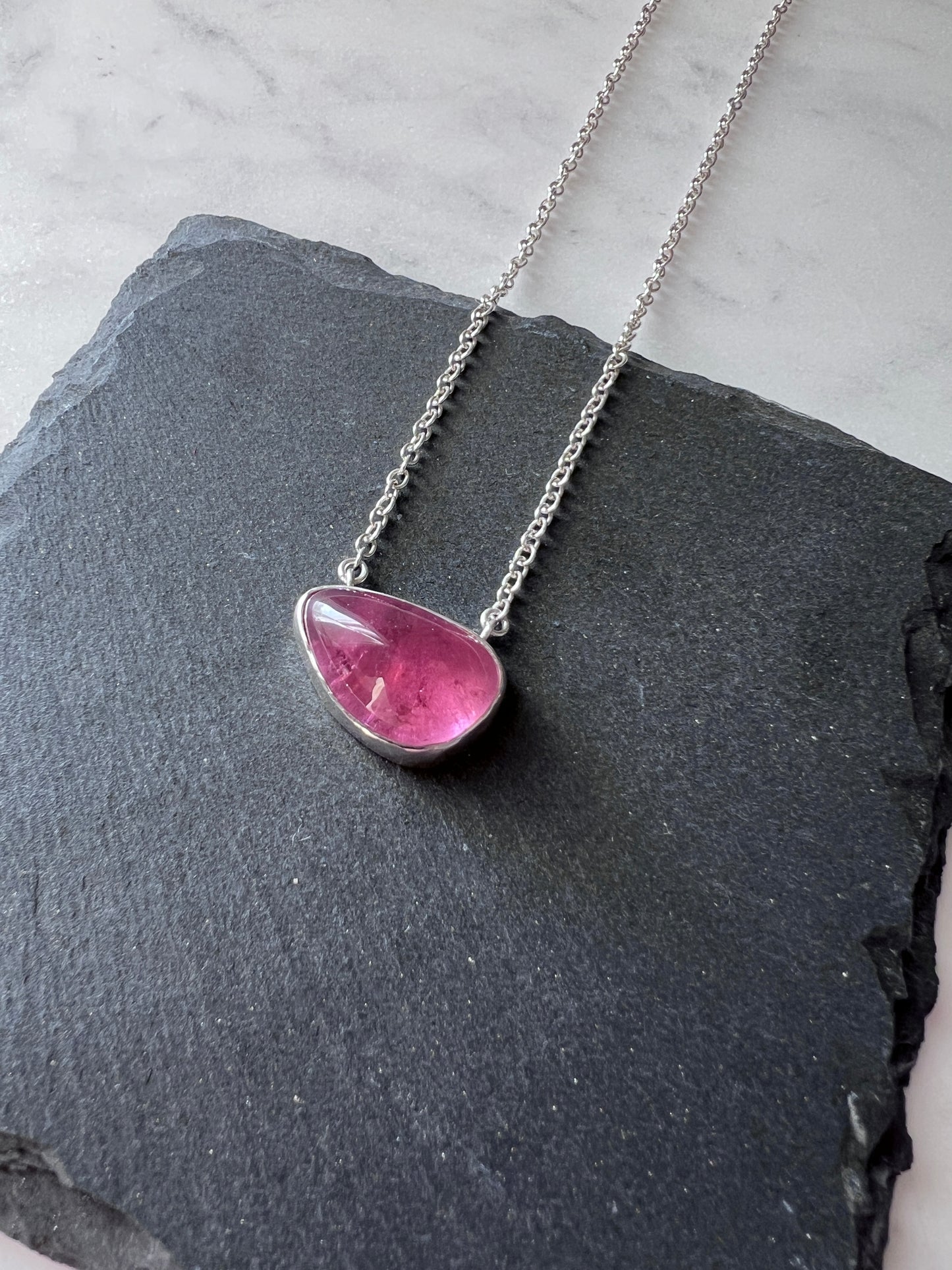 Pink Tourmaline Necklace